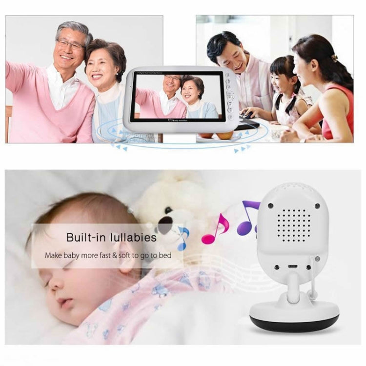 BM-SP820 2.4 inch LCD 2.4GHz Wireless Surveillance Camera Baby Monitor with 7-IR LED Night Vision, Two Way Voice Talk(White) by bashfashion