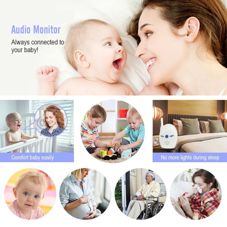 BM-V20 2.4GHz Wireless Digital Audio Baby Monitor, Two Way Voice Talk(White) by bashfashion