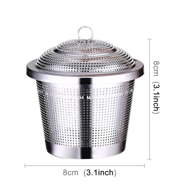 Stainless Steel Locking Spice Tea Strainer Mesh Infuser Tea Ball Filter, Large Size: 8 x 8cm by bashfashion