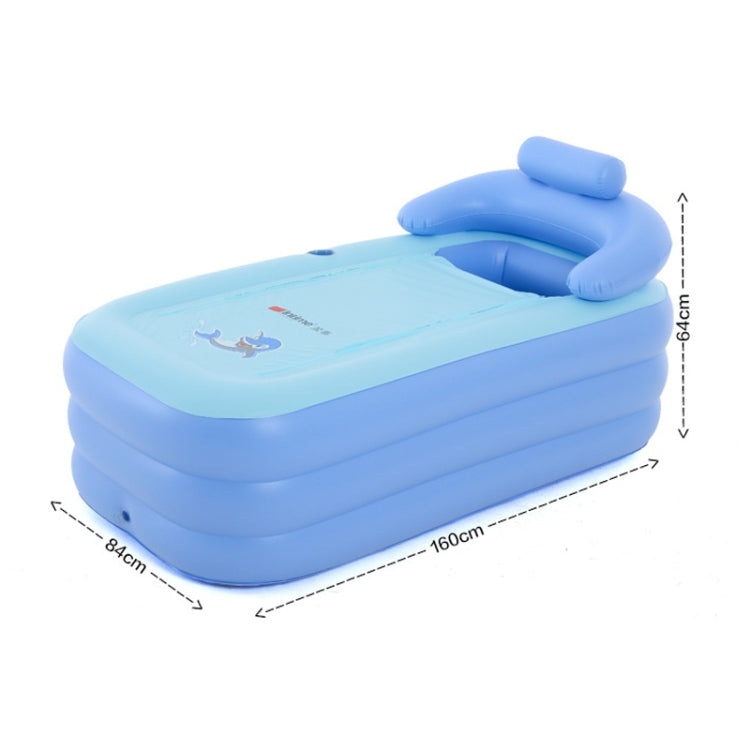 YT-038 Collapsible Sponge Bottom Inflatable Warm Bath Adult Bath Baby Swimming Pool with Charging Pump by bashfashion
