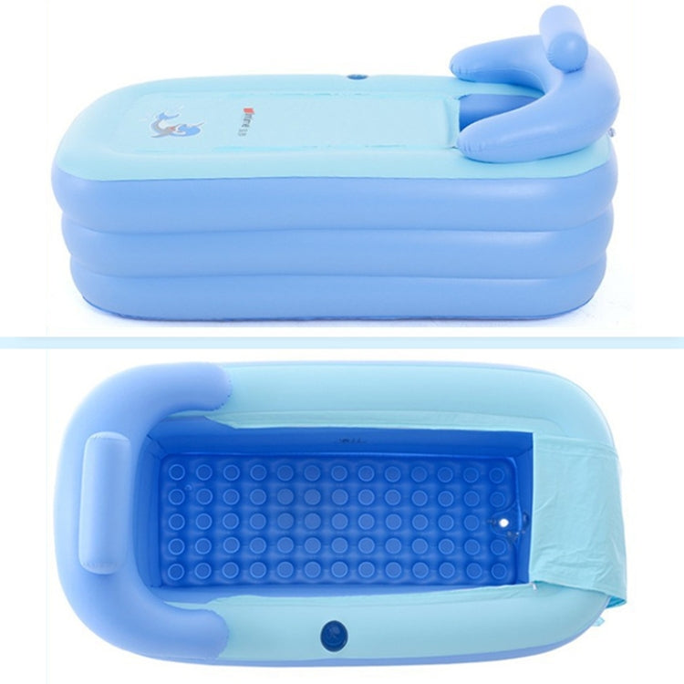 YT-038 Collapsible Sponge Bottom Inflatable Warm Bath Adult Bath Baby Swimming Pool with Charging Pump by bashfashion