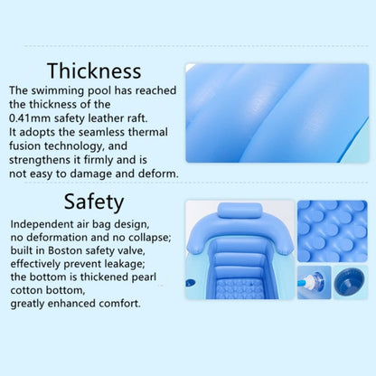 YT-038 Collapsible Sponge Bottom Inflatable Warm Bath Adult Bath Baby Swimming Pool with Charging Pump by bashfashion