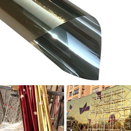 UV Reflective One Way Privacy Decoration Glass Window Film Sticker, Width: 90cm, Length: 1m(Gold) by bashfashion