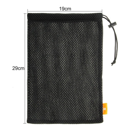 HAWEEL Nylon Mesh Pouch Bag with Stay Cord for up to 9.7 inch Screen iPad and Tablet, Size: 29cm x 19cm(Black) by HAWEEL