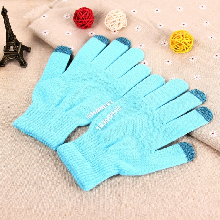 HAWEEL Three Fingers Touch Screen Gloves for Men, For iPhone, Galaxy, Huawei, Xiaomi, HTC, Sony, LG and other Touch Screen Devices(Blue) by HAWEEL