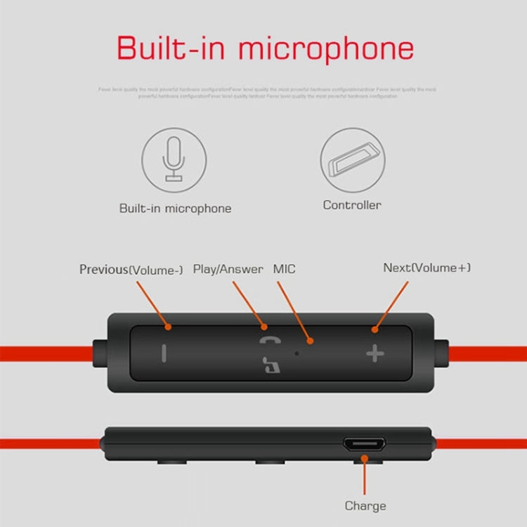 BTH-H5 Stereo Sound Quality V4.1 + EDR Bluetooth Headphone, Bluetooth Distance: 8-15m, For iPad, iPhone, Galaxy, Huawei, Xiaomi, LG, HTC and Other Smart Phones(Red) by bashfashion