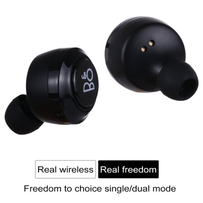 Air Twins TWS1 Bluetooth V5.0 Wireless Stereo Earphones with Magnetic Charging Box(Black) by bashfashion