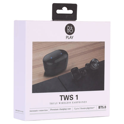 Air Twins TWS1 Bluetooth V5.0 Wireless Stereo Earphones with Magnetic Charging Box(Black) by bashfashion