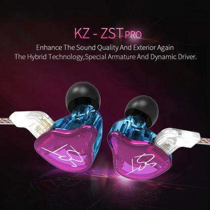 KZ ZST Circle Iron In-ear Mega Bass MP3 Dual Unit Earphone without Microphone (Colour) by KZ