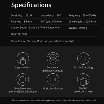 KZ ZST Circle Iron In-ear Mega Bass MP3 Dual Unit Earphone without Microphone (Carbon Fiber Black) by KZ