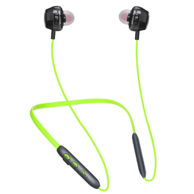 BH-I37 Bluetooth 5.0 Wire-controlled Bluetooth Earphone Built-in High-fidelity Microphone, Support Call (Green) by bashfashion