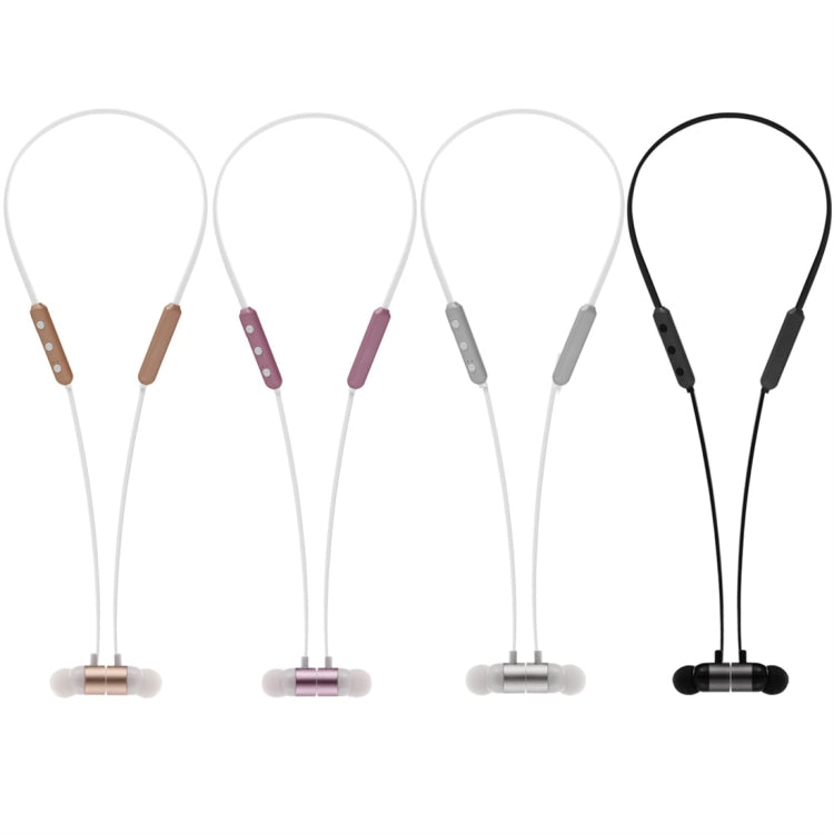 BT-900 Bluetooth 4.2 Hanging Neck Design Bluetooth Headset, Support Music Play & Switching & Volume Control & Answer(Gold) by bashfashion