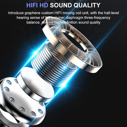 M-B8 Bluetooth 5.0 Mini Invisible In-ear Stereo Wireless Bluetooth Earphone with Charging Box (Gold) by bashfashion