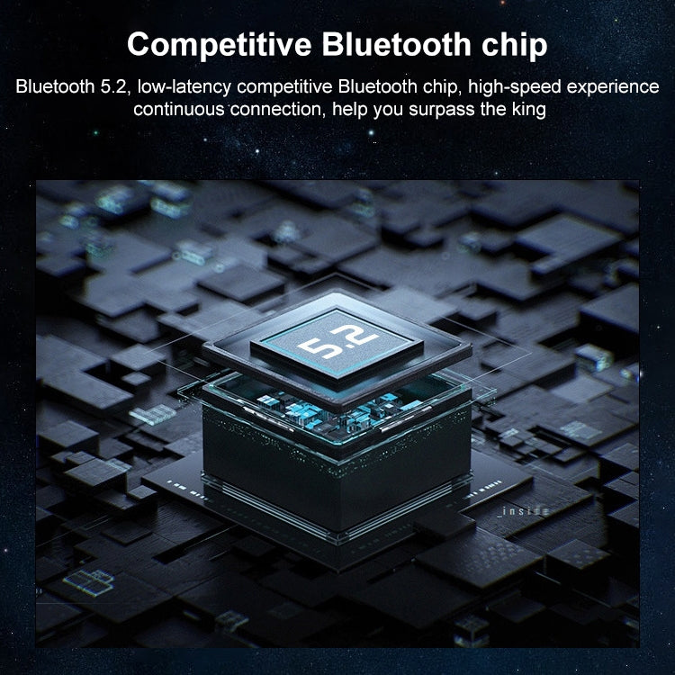 TWS-A10 Wireless Bluetooth Earphone with Charging Compartment(Black) by bashfashion