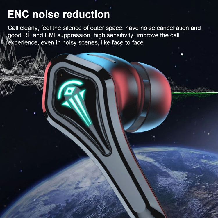 TWS-A10 Wireless Bluetooth Earphone with Charging Compartment(Orange) by bashfashion