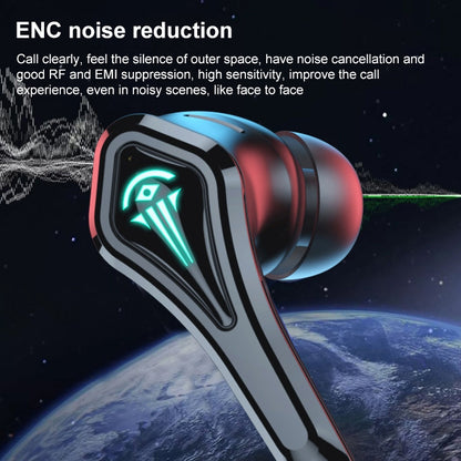 TWS-A10 Wireless Bluetooth Earphone with Charging Compartment(Black) by bashfashion