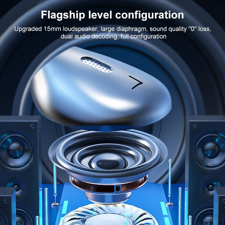 V9 Mirror Noodle Wireless Bluetooth Earphone with Charging Compartment (White) by bashfashion