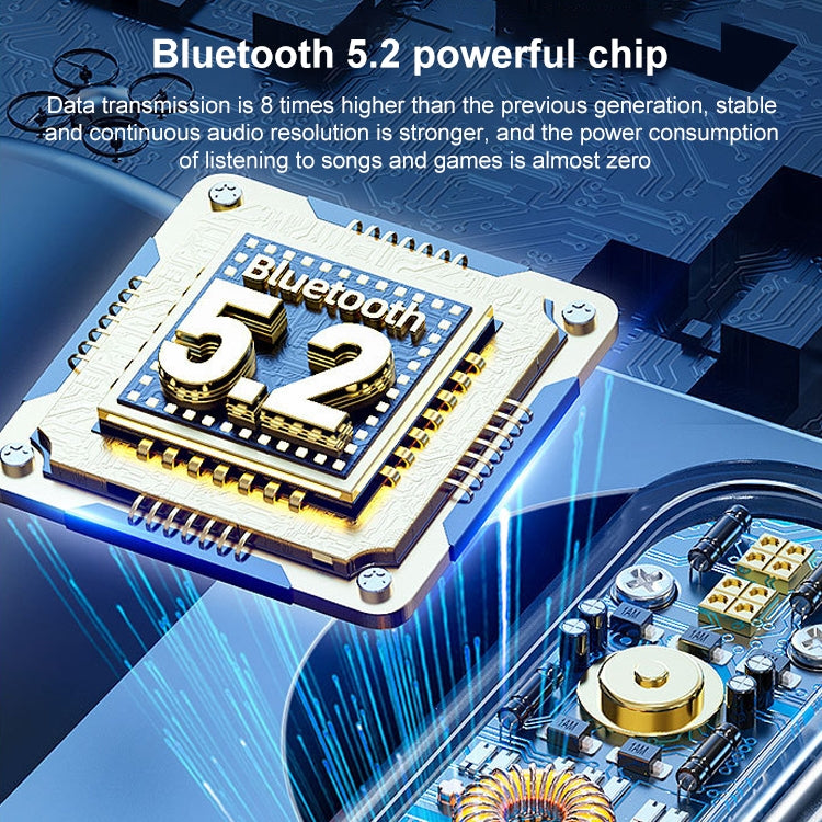 V9 Mirror Noodle Wireless Bluetooth Earphone with Charging Compartment (White) by bashfashion