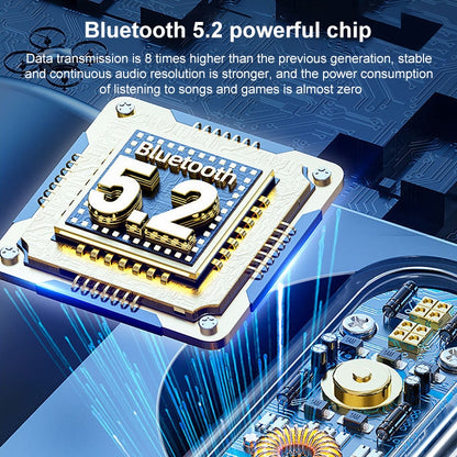 V9 Mirror Noodle Wireless Bluetooth Earphone with Charging Compartment (White) by bashfashion