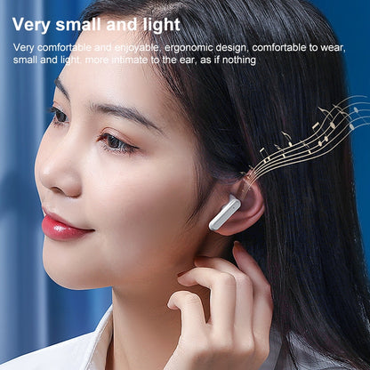 V9 Mirror Noodle Wireless Bluetooth Earphone with Charging Compartment (White) by bashfashion
