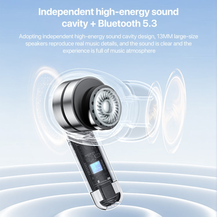 Yesido TWS28 ANC+ENC Dual Noise Reduction Smart TWS Wireless Bluetooth Earphone (White) by Yesido