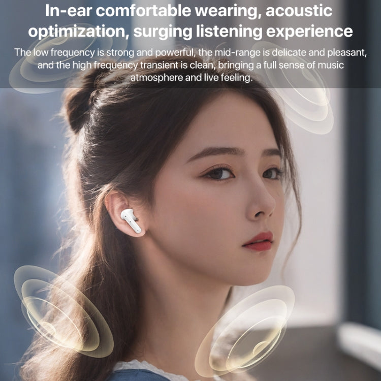 Yesido TWS28 ANC+ENC Dual Noise Reduction Smart TWS Wireless Bluetooth Earphone (White) by Yesido