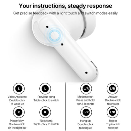 Yesido TWS28 ANC+ENC Dual Noise Reduction Smart TWS Wireless Bluetooth Earphone (White) by Yesido