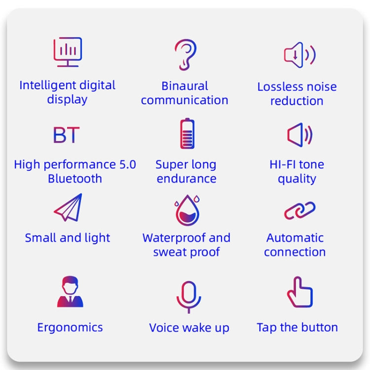 AIR6 Pro Bluetooth 5.0 TWS Touch In-ear Style Wireless Bluetooth Earphone with Charging Box by bashfashion