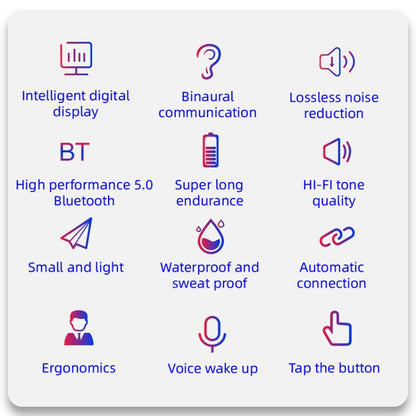 AIR6 Pro Bluetooth 5.0 TWS Touch In-ear Style Wireless Bluetooth Earphone with Charging Box by bashfashion