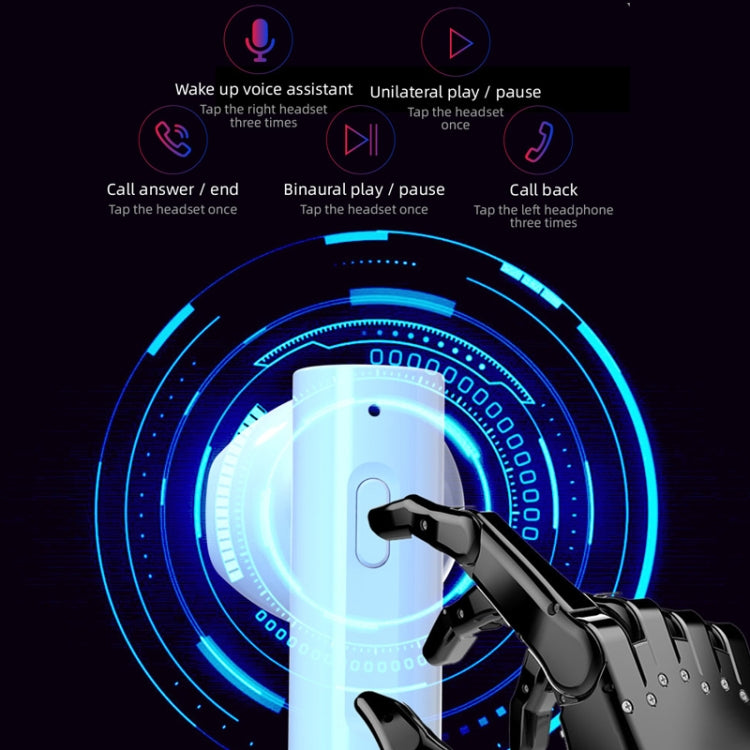 AIR6 Pro Bluetooth 5.0 TWS Touch In-ear Style Wireless Bluetooth Earphone with Charging Box by bashfashion