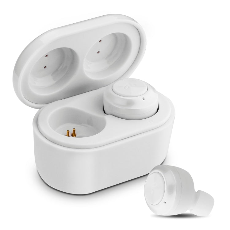 BTH-A6 Wireless Bluetooth 5.0 Earphone with Magnetic Charging Box (White) by bashfashion