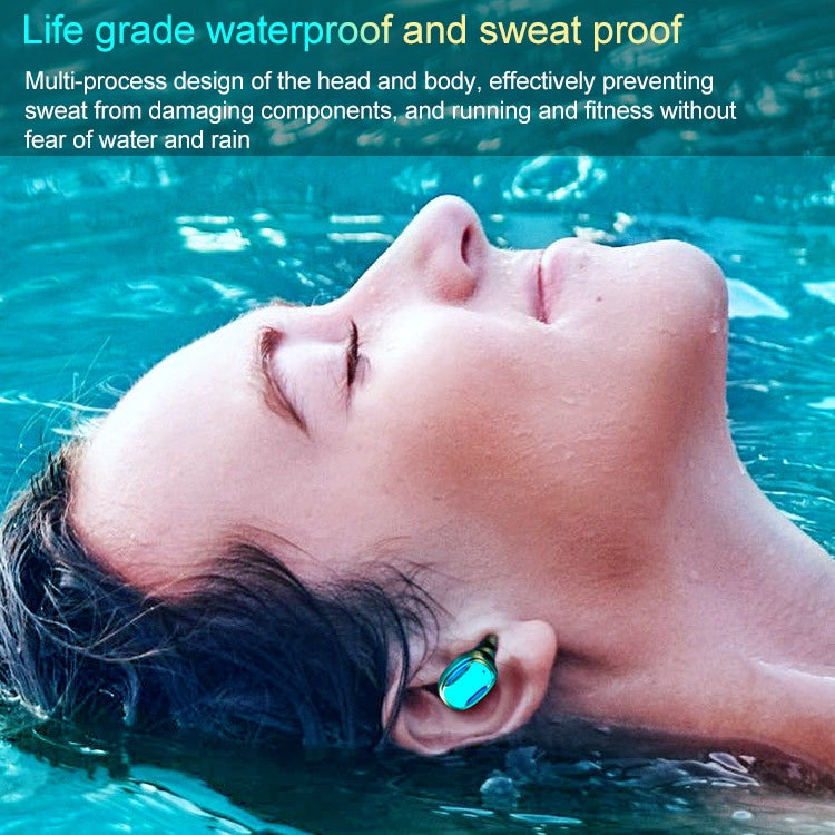 A22 English Version Pull-out Digital Display Bluetooth Earphone with Magnetic Charging Box, Support Touch Light & Power Bank (White) by bashfashion