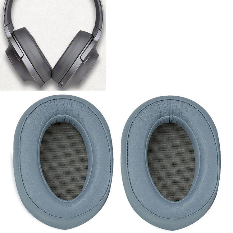 2pcs Sponge Headphone Protective Case for Sony MDR-100ABN / WH-H900N(Blue) by bashfashion