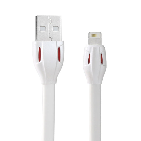 REMAX RC-035i Laser Series 1m 2.1A 8 Pin to USB Data Sync Charger Cable with LED Indicator(White) by REMAX