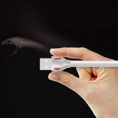 REMAX RC-035i Laser Series 1m 2.1A 8 Pin to USB Data Sync Charger Cable with LED Indicator(White) by REMAX