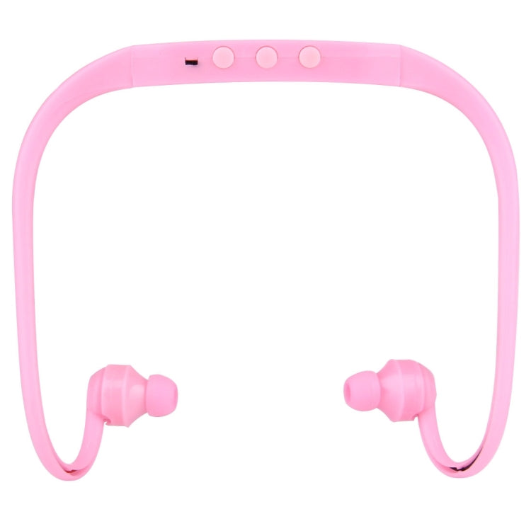 506 Life Waterproof Sweatproof Stereo Wireless Sports Earbud Earphone In-ear Headphone Headset with Micro SD Card Slot, For Smart Phones & iPad & Laptop & Notebook & MP3 or Other Audio Devices, Maximum SD Card Storage: 8GB(Pink) by bashfashion