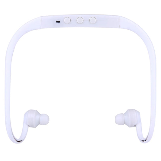 506 Life Waterproof Sweatproof Stereo Wireless Sports Earbud Earphone In-ear Headphone Headset with Micro SD Card Slot, For Smart Phones & iPad & Laptop & Notebook & MP3 or Other Audio Devices, Maximum SD Card Storage: 8GB(White) by bashfashion
