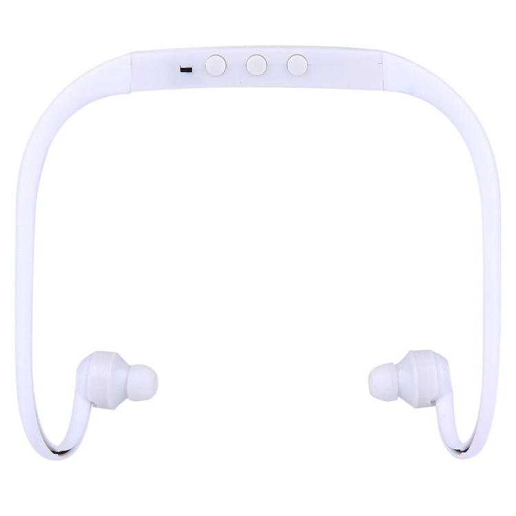 506 Life Waterproof Sweatproof Stereo Wireless Sports Earbud Earphone In-ear Headphone Headset with Micro SD Card Slot, For Smart Phones & iPad & Laptop & Notebook & MP3 or Other Audio Devices, Maximum SD Card Storage: 8GB(White) by bashfashion