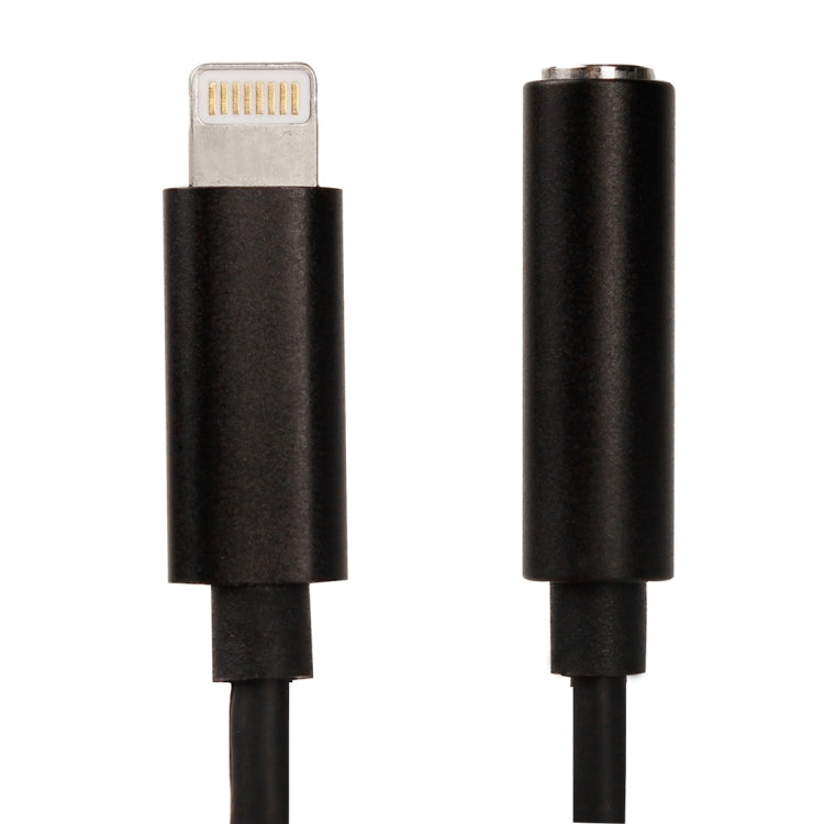 8 Pin to 3.5mm Audio Adapter, Length: About 12cm, Support iOS 13.1 or Above(Black) by bashfashion
