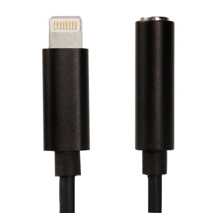 8 Pin to 3.5mm Audio Adapter, Length: About 12cm, Support iOS 13.1 or Above(Black) by bashfashion