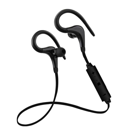 BT-1 Wireless Bluetooth In-ear Headphone Sports Headset with Microphones, for Smartphone, Built-in Bluetooth Wireless Transmission, Transmission Distance: within 10m(Black) by bashfashion