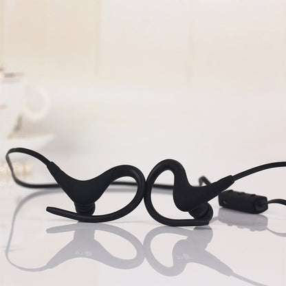 BT-1 Wireless Bluetooth In-ear Headphone Sports Headset with Microphones, for Smartphone, Built-in Bluetooth Wireless Transmission, Transmission Distance: within 10m(Black) by bashfashion