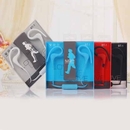 BT-1 Wireless Bluetooth In-ear Headphone Sports Headset with Microphones, for Smartphone, Built-in Bluetooth Wireless Transmission, Transmission Distance: within 10m(Blue) by bashfashion