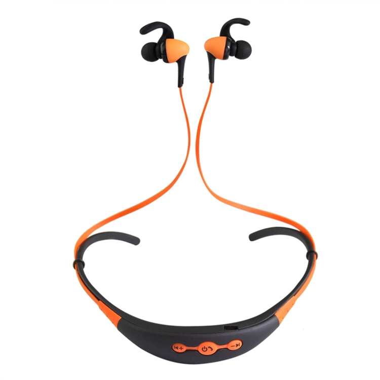BT-54 In-Ear Wire Control Sport Neckband Wireless Bluetooth Earphones with Mic & Ear Hook, Support Handfree Call, For iPad, iPhone, Galaxy, Huawei, Xiaomi, LG, HTC and Other Smart Phones(Orange) by bashfashion