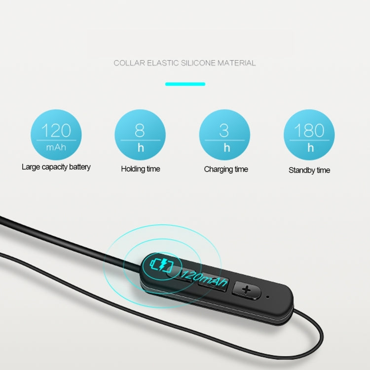 BT-KDK58 In-Ear Wire Control Sport Magnetic Suction Wireless Bluetooth Earphones with Mic, Support Handfree Call, For iPad, iPhone, Galaxy, Huawei, Xiaomi, LG, HTC and Other Smart Phones(Black) by bashfashion