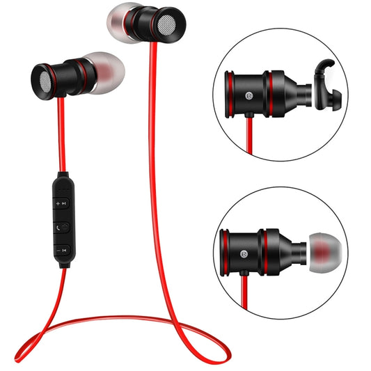 BTH-828 Magnetic In-Ear Sport Wireless Bluetooth V4.1 Stereo Waterproof Earbuds Earphone with Mic, for iPhone, Samsung, HTC, LG, Sony and other Smartphones by bashfashion