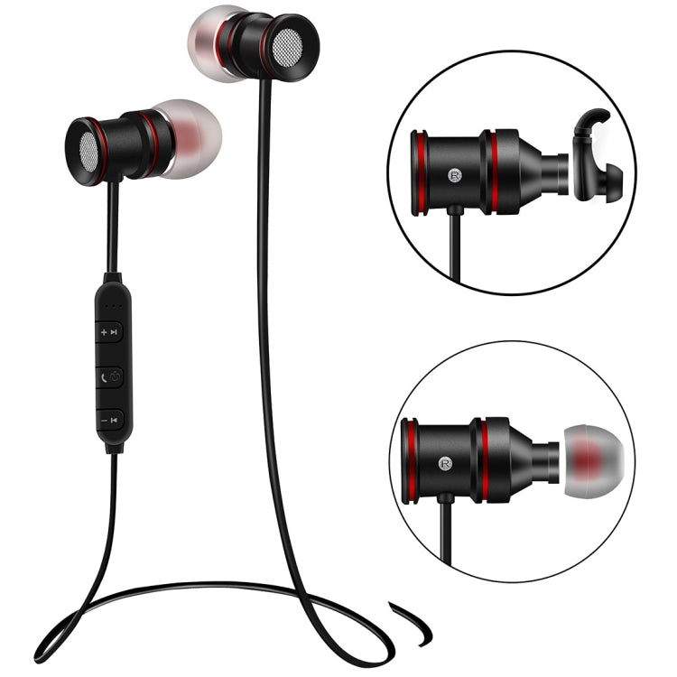 BTH-828 Magnetic In-Ear Sport Wireless Bluetooth V4.1 Stereo Waterproof Earbuds Earphone with Mic, for iPhone, Samsung, HTC, LG, Sony and other Smartphones by bashfashion