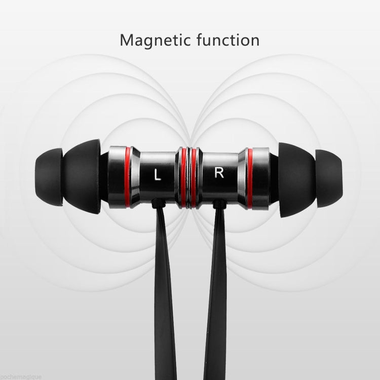 BTH-828 Magnetic In-Ear Sport Wireless Bluetooth V4.1 Stereo Waterproof Earbuds Earphone with Mic, for iPhone, Samsung, HTC, LG, Sony and other Smartphones by bashfashion