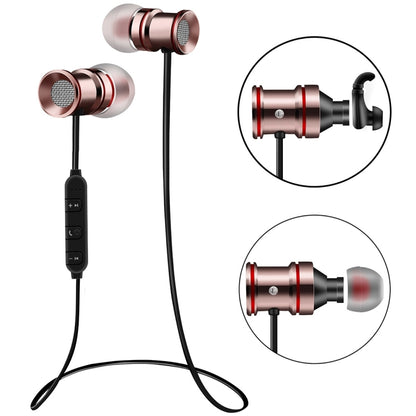 BTH-828 Magnetic In-Ear Sport Wireless Bluetooth V4.1 Stereo Waterproof Earbuds Earphone with Mic, for iPhone, Samsung, HTC, LG, Sony and other Smartphones by bashfashion
