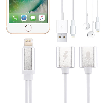 8 Pin Male to Female Charger + 8 Pin Female Audio Adapter, Support iOS 10.3.1 or Above Phones & Call Function by bashfashion